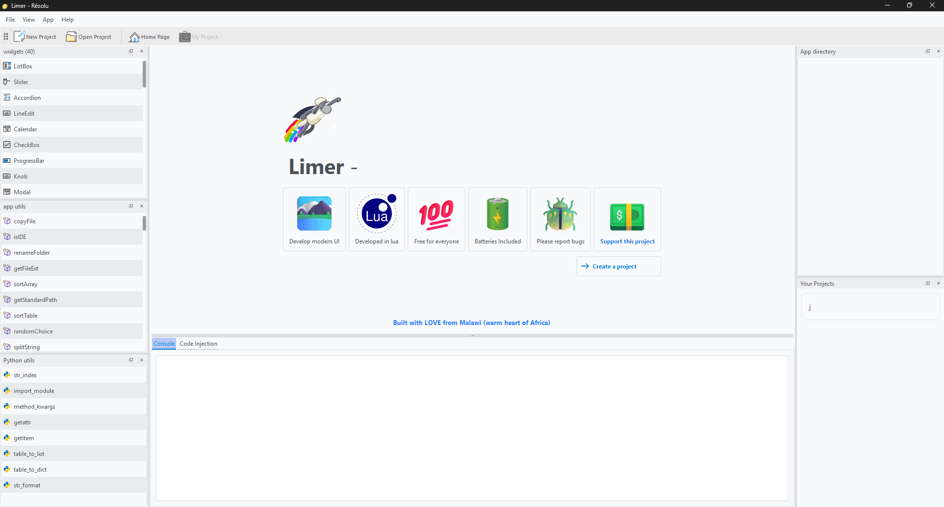 Limer - Limekit Development Environment